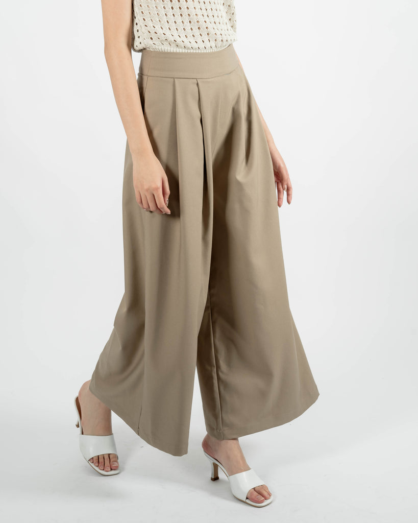 Remi Wide Leg Culottes (Khaki)