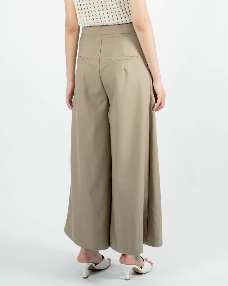 Remi Wide Leg Culottes (Khaki)