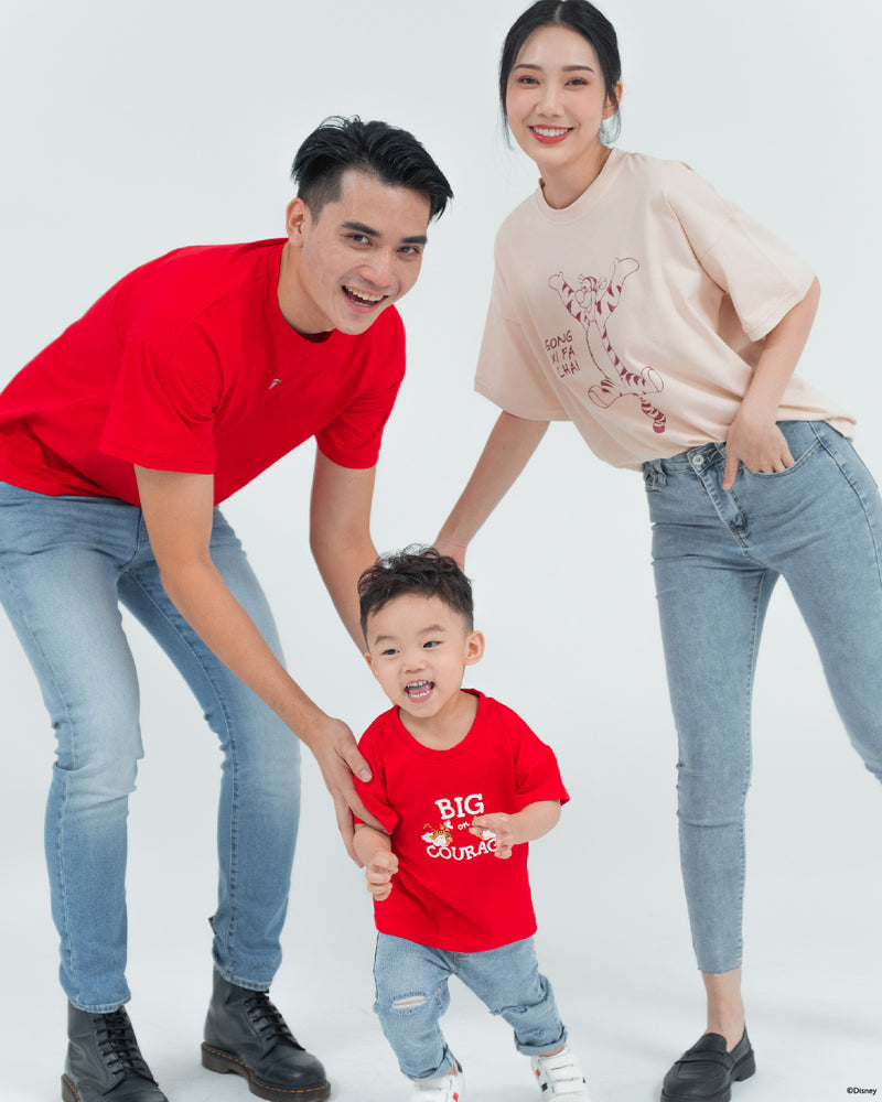 Tigger Big Courage Kids Tee (Red)